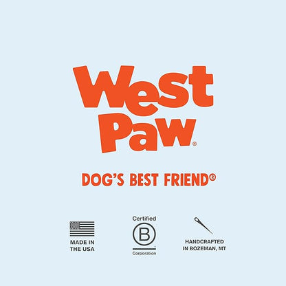 WEST PAW Zogoflex Toppl Treat Dispensing Dog Toy Puzzle – Interactive Chew Toys for Dogs – Dog Toy for Moderate Chewers, Fetch, Catch – Holds Kibble, Treats, X-Large, Tangerine