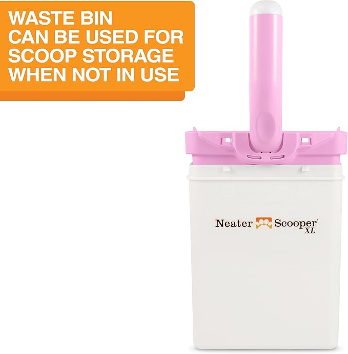 Neater Pet Brands Neater Scooper XL Cat Litter Scoop, 60 Refill Bags – Extra-Large Capacity Mess-Free Cat Litter Scooper with Bag for Large & Multiple Cats, Spill-Proof Litter Box Scooper with Holder