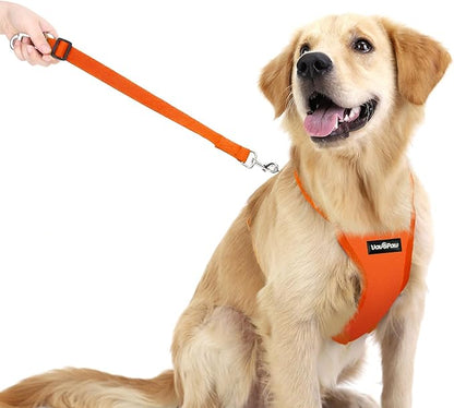 Dog Seat Belt, Safety Vest Dog Car Harness with Adjustable Buckle Dog Seat Belt for Vehicle Nylon Pet Safety Seat Belts Heavy Duty(XL, Orange)
