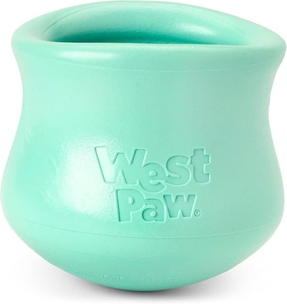 WEST PAW Zogoflex Limited Edition Toppl Treat Dispensing Dog Toy Puzzle – Interactive Chew Toys for Dogs – Dog Toy for Moderate Chewers, Fetch, Catch – Holds Kibble, Treats, Large 4", Mint