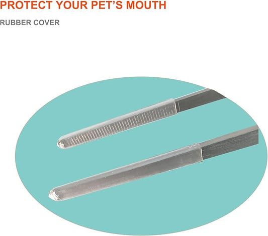Extra Long Tweezers with Rubber Cover Tips, Fecsam Feeding Tongs - 2 Pack/18.9 inch Aquarium Stainless Steel Large Aquascape Tools for Fish Tank, Terrarium，Aquascaping, Reptile, Bearded Dragon