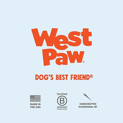 West Paw Zogoflex Toppl Treat Dispensing Dog Toy Puzzle – Interactive Chew Toys for Dogs – Dog Toy for Moderate Chewers, Fetch, Catch – Holds Kibble, Treats, Small 3", Tangerine