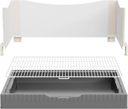 Oneluck Dog Litter Box with High Walls,30" x 22" Indoor Puppy Pee Pad Holder,Protection Wall Every Side for No Leak, Spill, Accident,Ideal for Medium Dog