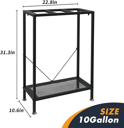Fish Tank Stand: The Perfect 10 Gallon Metal Aquarium Stand Measuring 22.8" W x 10.6" D x 31.3" H to Fit Your Aquatic Display Needs.