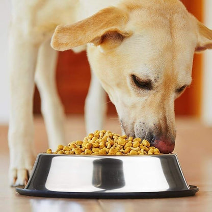 Stainless Steel Dog Bowls, 6 Cup/48oz Cat Bowl Water and Food with Rubber Base, Pet Bowls for Large Dogs and Pets, 2Pack