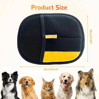 2pcs Pet Hair Removal Glove,Pet Hair Remover Glove for Cats & Dogs,Upgraded Animal Fur Removal Tool, Reusable Cats & Dogs Grooming Gloves for Hair Removal