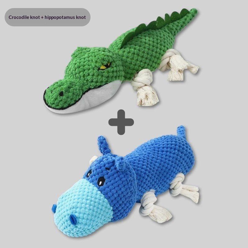 Chewing And Teeth-cleaning Plush Pet Toy With Sound