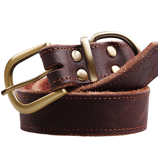 Small And Medium Sized Dog Cowhide Pet Collar