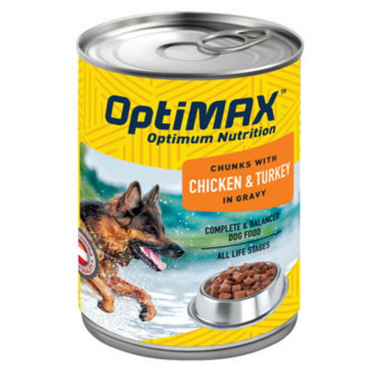 Optimax Chicken & Turkey Wet Dog Food 14.6oz