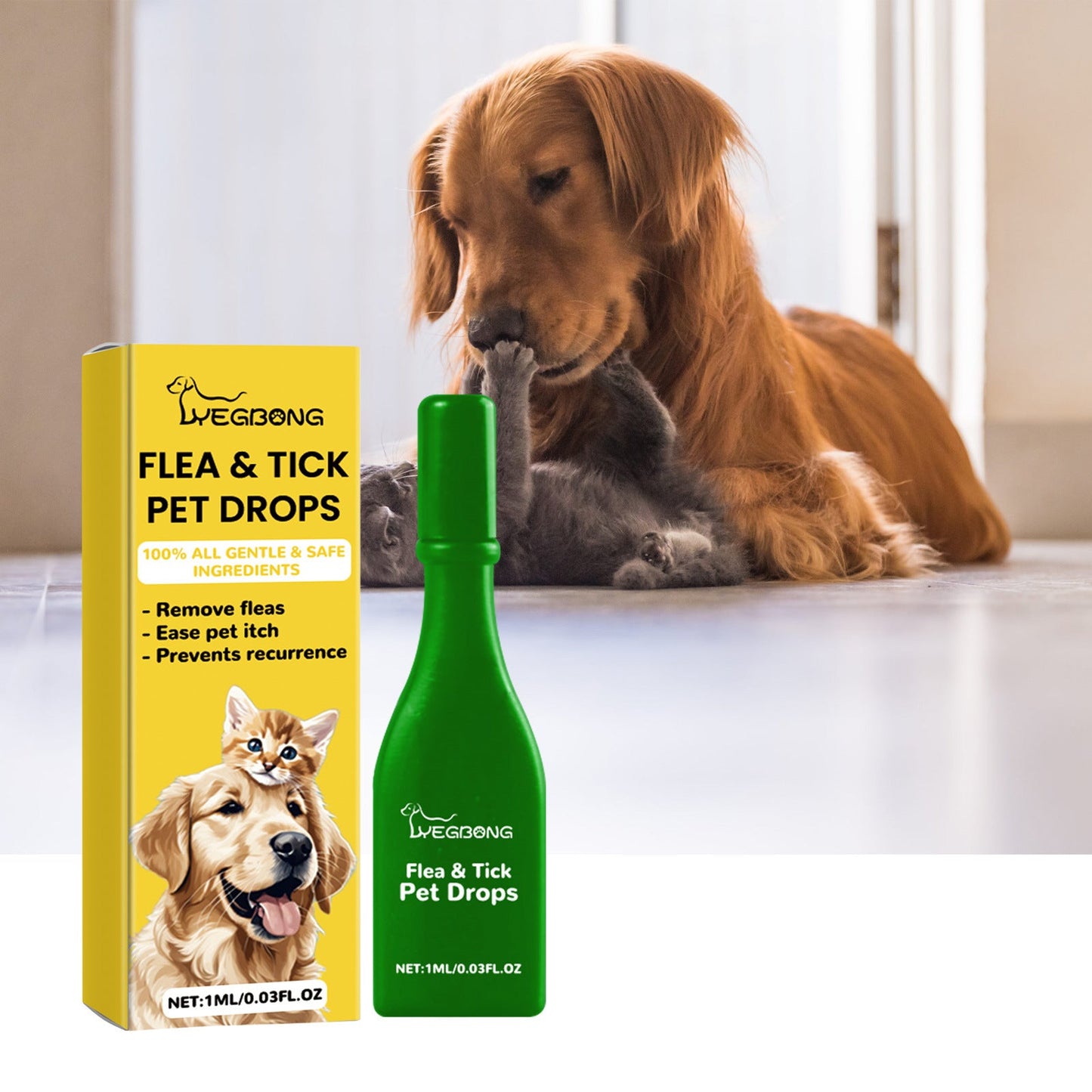 Cat And Dog Cleaning External Fleas Lice Ticks Skin Care