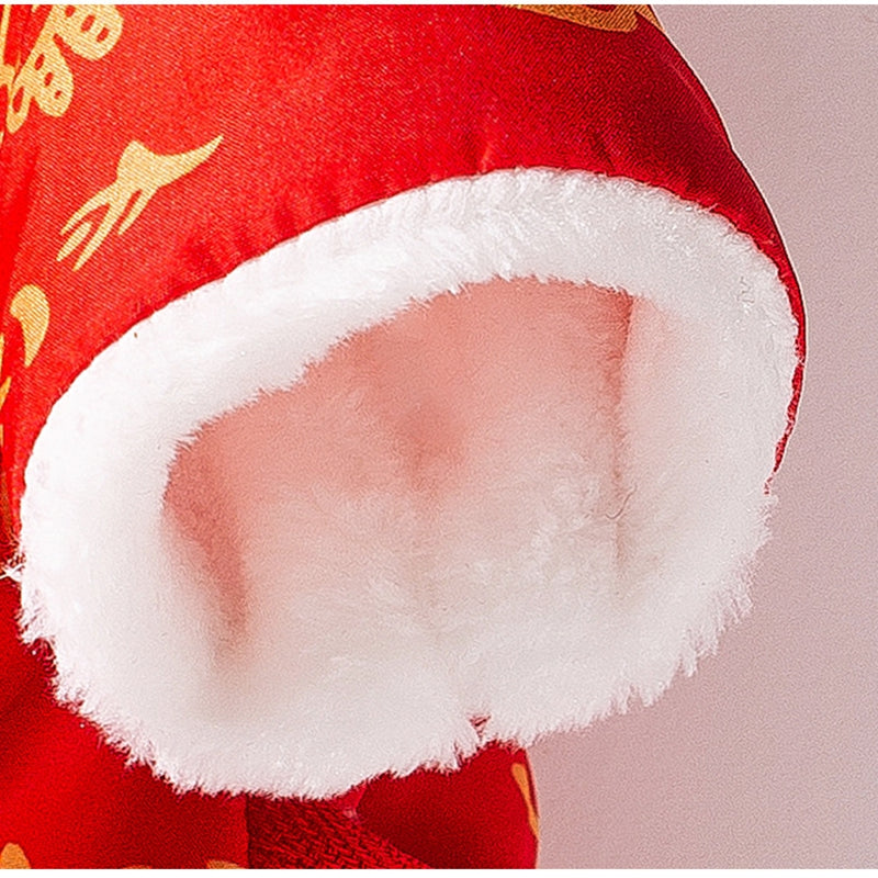 Autumn And Winter Dog New Year's Festive Tang Suits, Cat New Year's Clothing, Teddy Warm Four-legged Cotton Jackets, Pet Dog Clothes