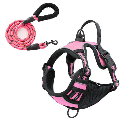 Vest-style Reflective And Breathable Chest-strap Leash