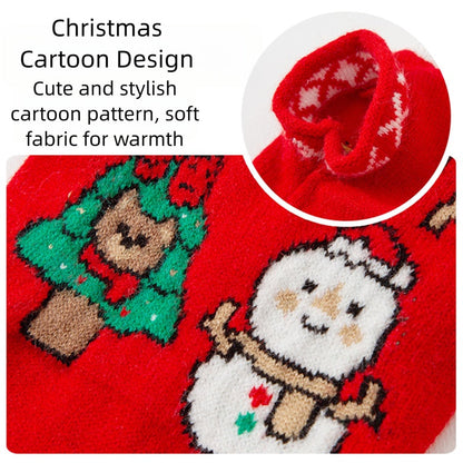 Autumn And Winter Dog Knitted Sweaters, Happy Little Dogs, Prosperous New Year Sweaters, Teddy Bichon Frises, Cat Pet Warm Clothes