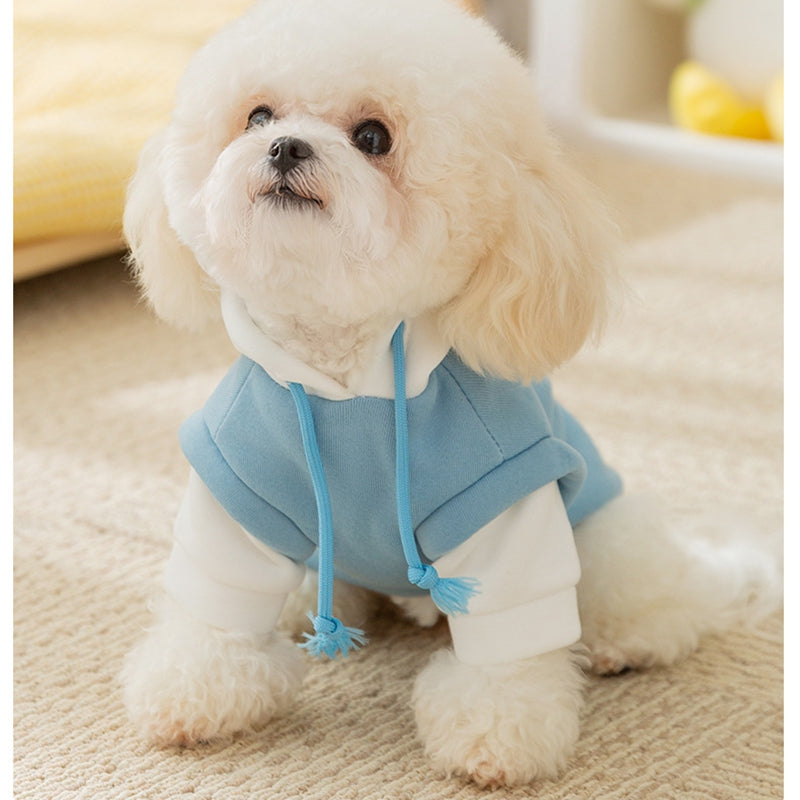 Autumn And Winter Dog Thin Fleece, Cool Style, Drawstring, Hooded, Cute Cartoon Hoodie, Small And Medium-sized Dog And Cat Pet Clothing
