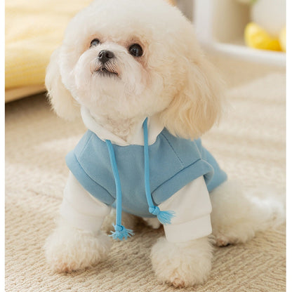 Autumn And Winter Dog Thin Fleece, Cool Style, Drawstring, Hooded, Cute Cartoon Hoodie, Small And Medium-sized Dog And Cat Pet Clothing