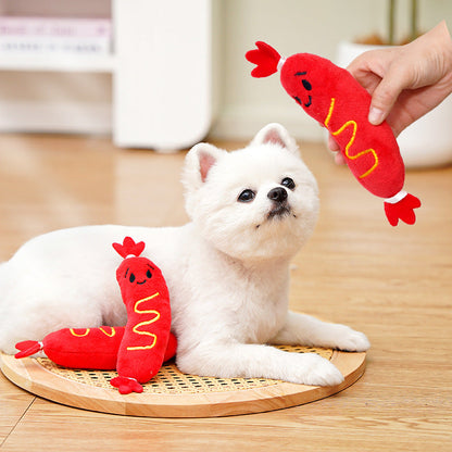 Pet Sounding Plush Toy Bite-resistant Relieving Stuffy Dog Toy