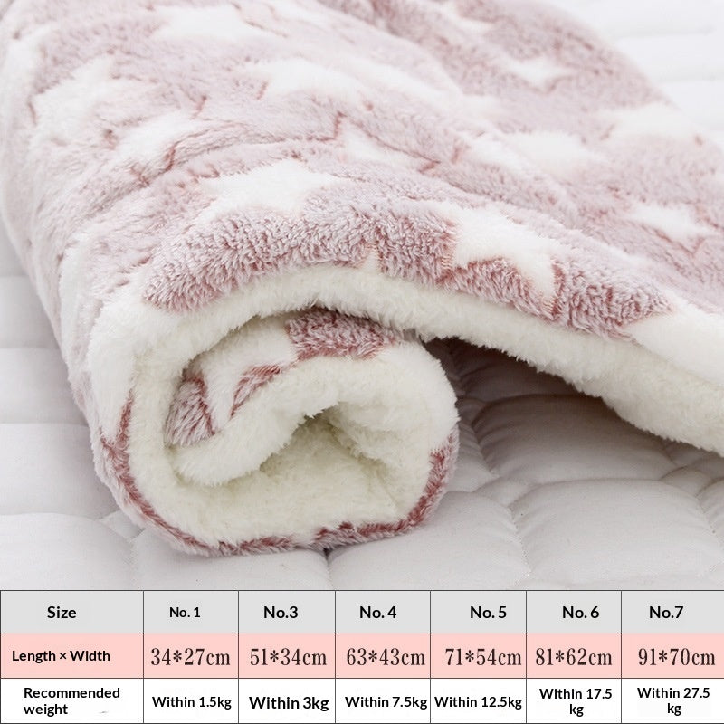 Thickened Pet Mat For Autumn And Winter Warmth
