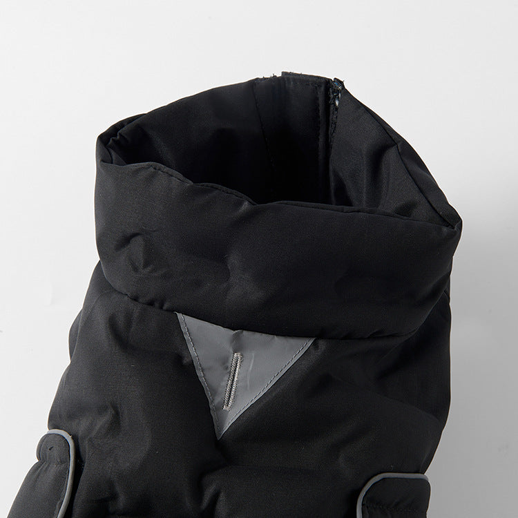 Water- And Wind-Resistant Velcro Jacket For Medium To Large Dogs