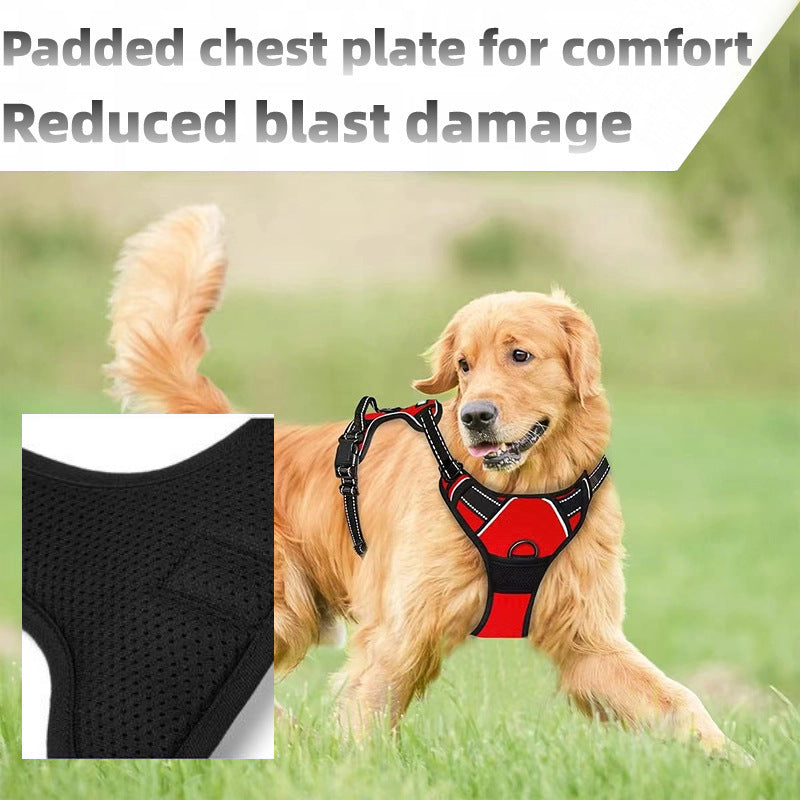 Vest-style Reflective And Breathable Chest-strap Leash