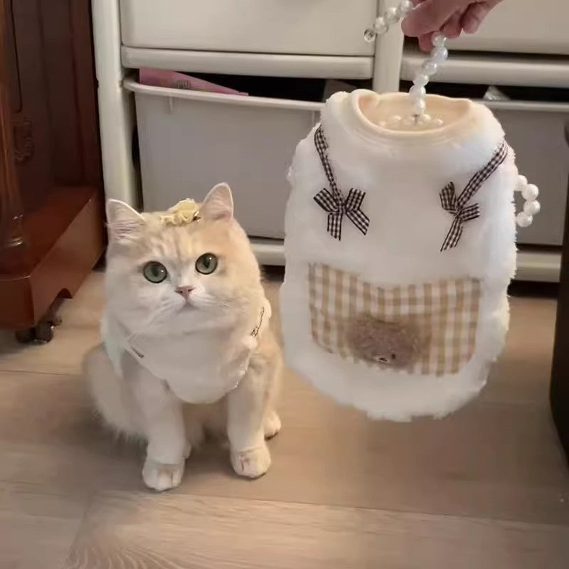 Cat Clothes Autumn And Winter Style Anti-shedding Warm Fleece Clothing