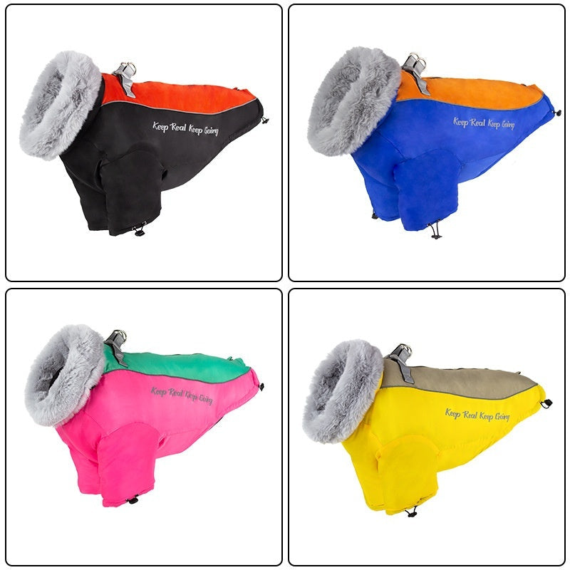 Thickened Two-legged Windproof Dog Coat Warm For Large Dogs