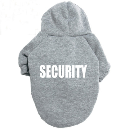 Solid Color Simple Warm Printed Pet Clothes