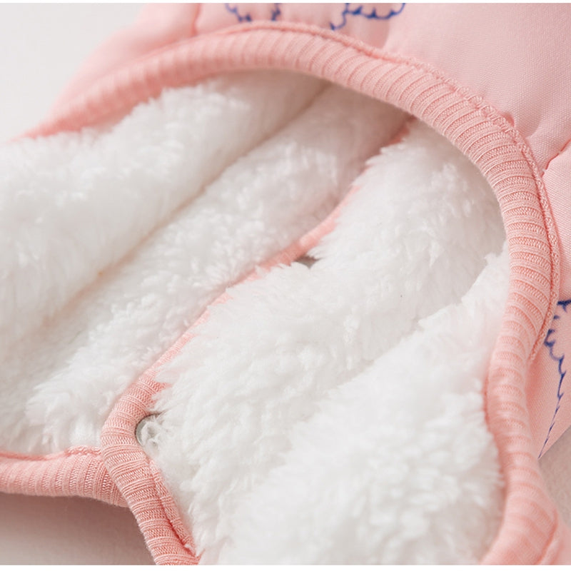 Dog Cotton Coat, Warm And Cute For Autumn And Winter, Fully Printed Bear Four-legged Coat, Small And Medium-sized Bichon Frise Pet Dog Clothes