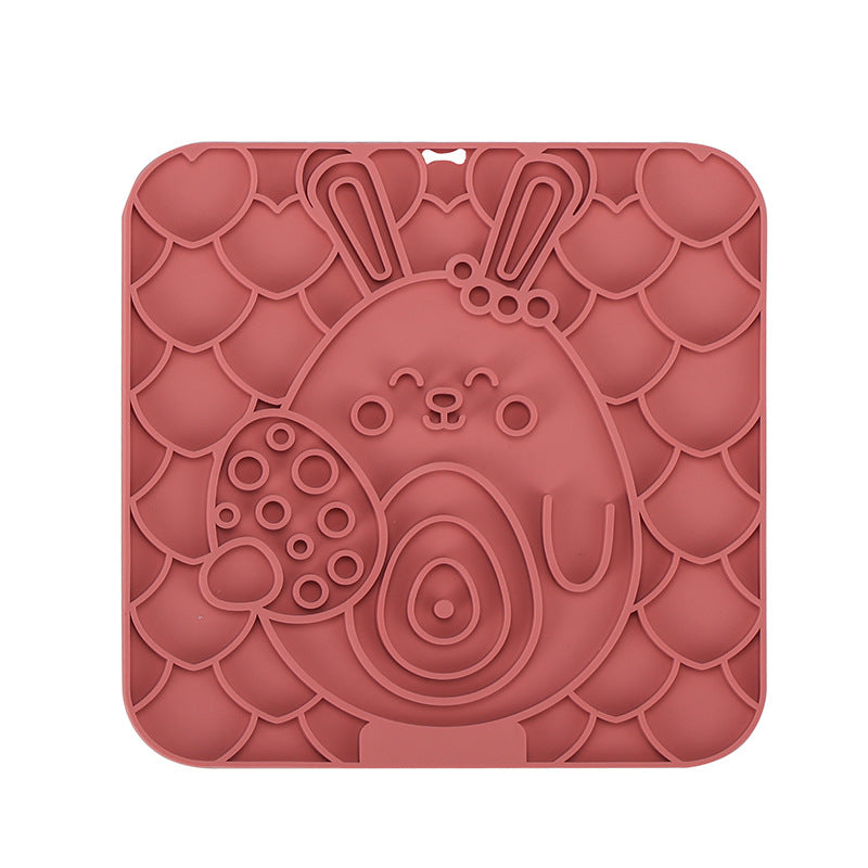 Pet Licking Mat Slow Food Tableware Bowl Suction Cup Anti-choke