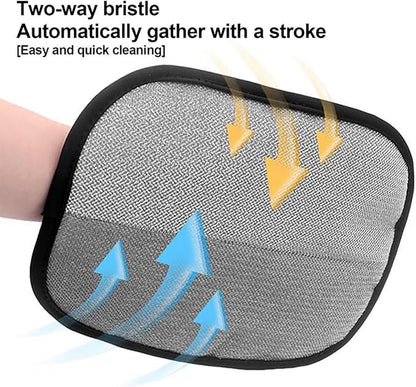 2025 New Upgraded Electrostatic Pet Hair Removal Gloves - Reusable Cat Hair Remover & Dog Hair Removal Mitt with Elastic Cuff & Finger Loops for Furniture, Bedding, Car (1pcs)