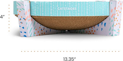 Catstages Scratch Snggle & Rest Elevated Cat Lounger and Cat Scratcher for Relaxing and Play, Includes Catnip