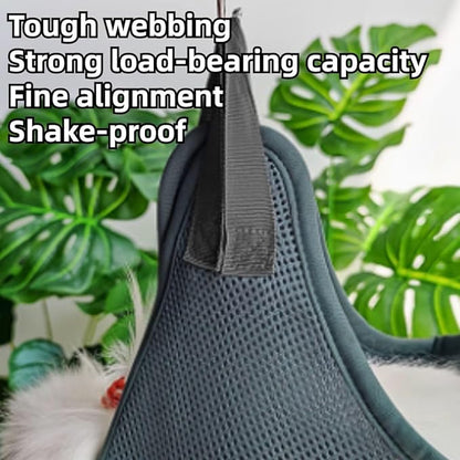 Rabbit Grooming Hammock with Safety Belt for Nail Clipping, Grooming, Bunny Bathing Bag for Nail Trimming, Cat Claw Care Bag, Small Animal Grooming Harness (Red,X-Small)