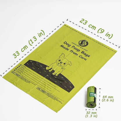 GREENER WALKER Poop Bags for Dog Waste-540 Bags,Extra Thick Strong 100% Leak Proof Dog waste Bags (Brown)