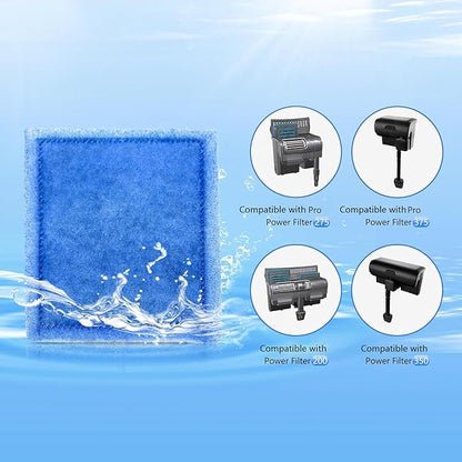 100 Pack Aquarium Rite-Size C Filter Cartridges Compatible with PRO Power Filters 275/375