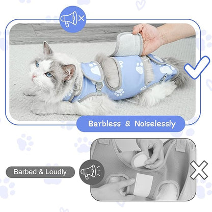 Cat Grooming Hammock, Self-Adherent Wrap for Cutting Nails, Anti-Escape Calming Grooming Bag for Medicine, Nail Clipping, Teeth Brushing, Ear Cleaning