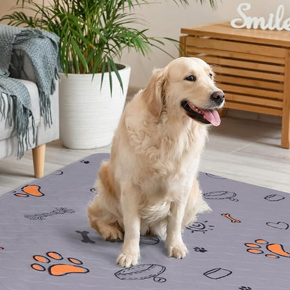 Washable Pee Pads for Dogs, 2 Pack Large 36"x41" Super Absorbent Reusable Dog Training Pads, 100% Waterproof Non-Slip Pee Pads Whelping Pads Dog Playpen Indoor Dog Cage Pads Dog Bed Mat Pet Supplies