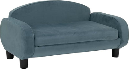 Paws & Purrs Cat Sofa Bed, Pet Couch for Indoor Cats Elevated Cat Beds with Removable Washable Mattress Cover for Kitten, Puppy or Small Animal- 31.5" Wide, Cornflower