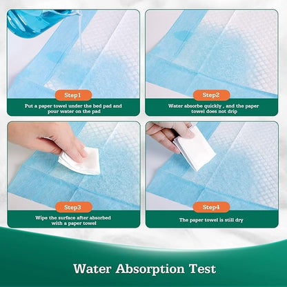 Disposable Bed Pads 30" x 36" [75 Count] Adult Incontinence Underpads, Heavy Duty Absorbent Pee Pad, XL Chucks Leakproof, Extra Large Puppy Training Pad, Waterproof Baby Changing Pad