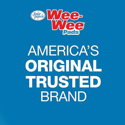 Four Paws Wee-Wee Odor Control with Febreze Freshness Pee Pads for Dogs & Puppies, Leak-Proof Dog Housebreaking Potty Training Floor Protection, Spring Fresh Scent, 28" x 30", 30 Count