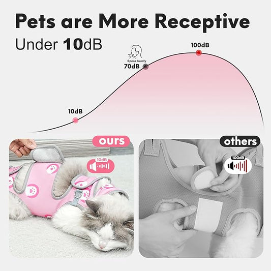 Supet Cat Grooming Hammock, Soft Fabric Nail Clipper Hammock, Self-Adhesive Wrap for Cutting Nails, Quickly Calm Down for Medicine, Teeth Brushing, Ear Cleaning