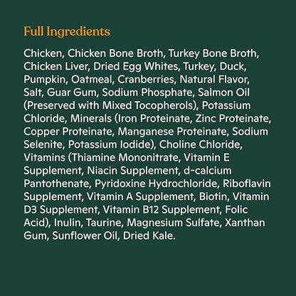 Made by Nacho Minced Cage-Free Chicken and Salmon in Bone Broth Cups, Enriched with Vitamins and Prebiotics, Variety Pack, 10 Cups, 2.5 oz