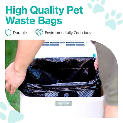 PawPail Trash Can Liners, Dog Poop Disposal Bags, 100% Recycled Plastic, Floral Scented, for PawPail Pet Waste Station, Cat Litter Box, or Outdoor Trash Can | 1 Roll of 20 Large Size Bags