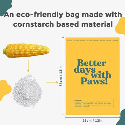 Dog Poop Bags Rolls Biodegradable 100% Leak Proof Dog Waste Bags -270 Count 18 Rolls - Cornstarch Based Doggie Poop Bag for puppy and Big Dogs(Lavender)