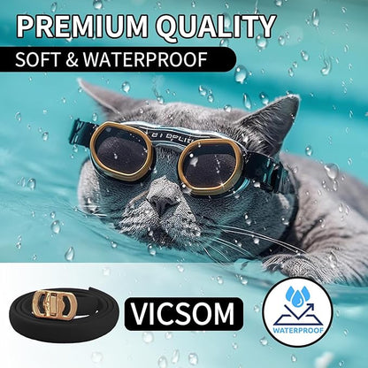 4 Pack Flea and Tick Collar for Cats, 32 Months Treatment, Waterproof Adjustable Kitten Flea Collar, Flea Prevention, Black