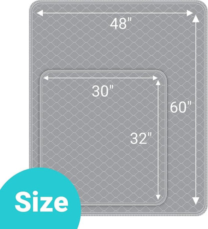 Conkote 2 Pack Washable Dog Pads 30" x 32", Reusable Pee Pads Waterproof Pet Puppy Playpen Pads Dog Mats with Non-Slip Bottom for Pet Training, Incontinence, Whelping, Playpen, Potty