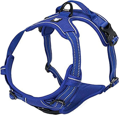 TRUE LOVE Adjustable No-Pull Dog Harness Reflective Pup Vest Harnesses Comfortable Control Brilliant Colors Truelove TLH5651(Royal Blue,XL)