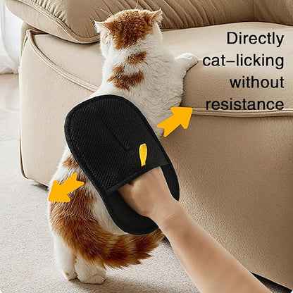 3Pcs Electrostatic Pet Hair Cleaning Gloves, 2025 Pet Hair Remover Glove, Washable Reusable Dogs Cats Hair Gloves for Furniture Bed Sheets Couch Clothes Carpet Car Seat