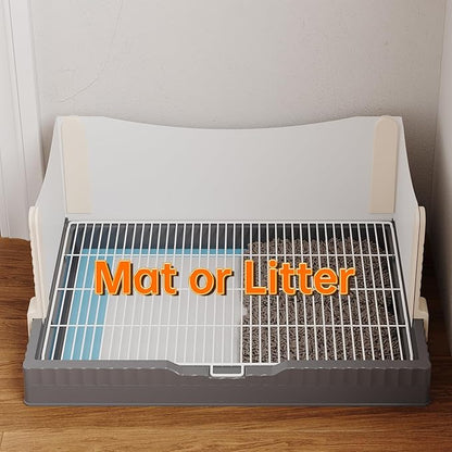 Oneluck Dog Litter Box with High Walls,30" x 22" Indoor Puppy Pee Pad Holder,Protection Wall Every Side for No Leak, Spill, Accident,Ideal for Medium Dog