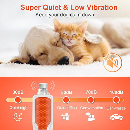 Dog Nail Grinder 7-Speed & 360° LED Light, Professional Pet Nail Grinder for Dogs and Cats, Electric Dog Nail Trimmer Painless Paws Grooming & Smoothing Tool for Large Medium Small Dogs Cats Pets