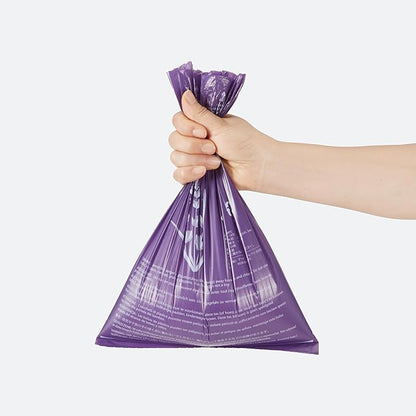 Amazon Basics Premium Lavender Scented Standard Dog Waste Bags, 300 Count (15 Pack of 20)