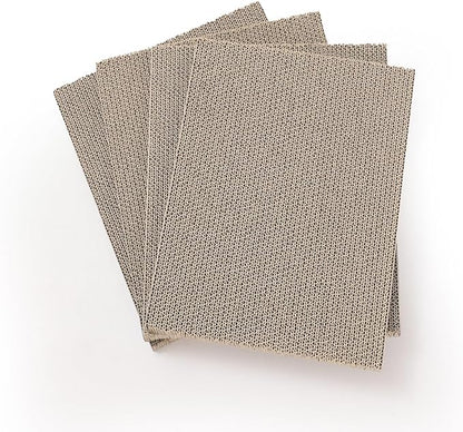 HIDE & SCRATCH Cat Scratcher Pad Pack; Cat Scratch Pad Refills for Hide & Scratch Scratcher Box (4 Count)
